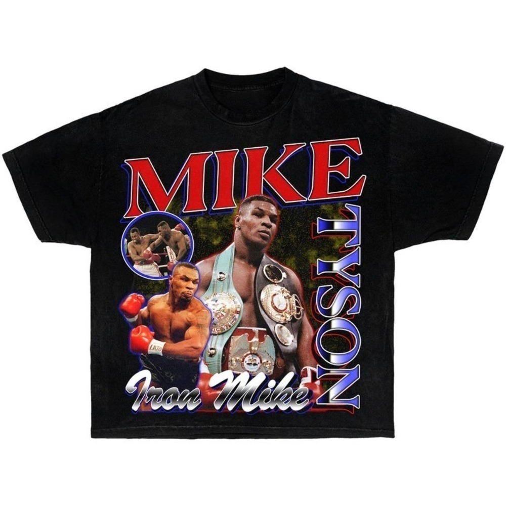 Mike Tyson PNG Iron Mike Retro Tshirt Design Boxing Sport Legend T Shirt